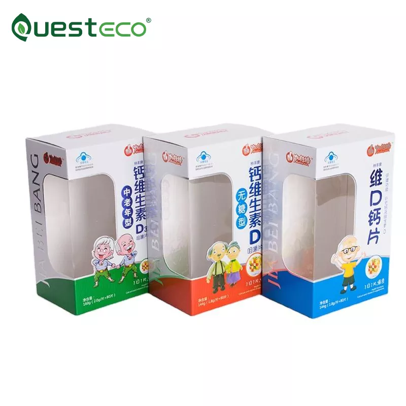 Caixa de papel cosmético hexagonal