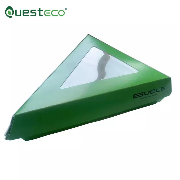 Caixa de embalagem de pizza triangular